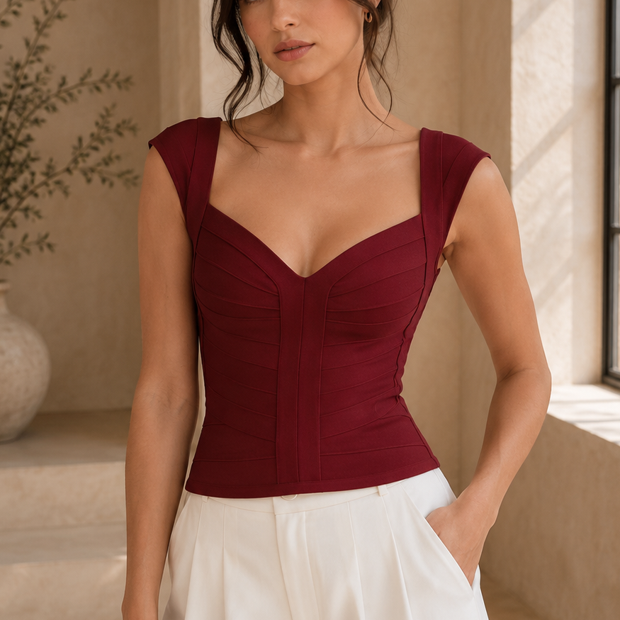 Jessica Bara Ellie Bandage Top