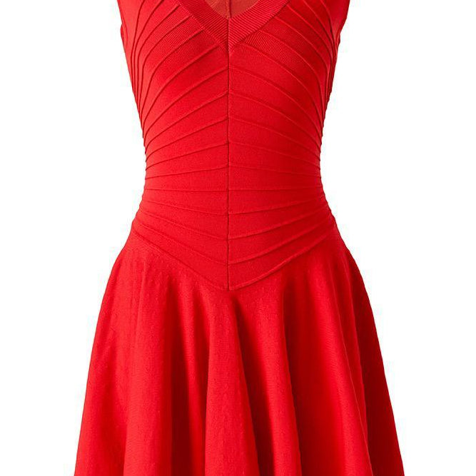 Jessica Bara Catria Knit Flare Mini Dress