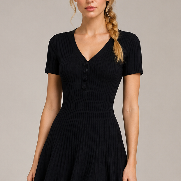 Jessica Bara Rarina Knit Mini Dress