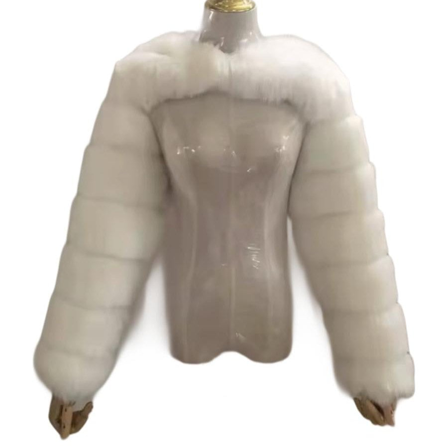 Jessica Bara Rinali Faux Fur Shug Coat