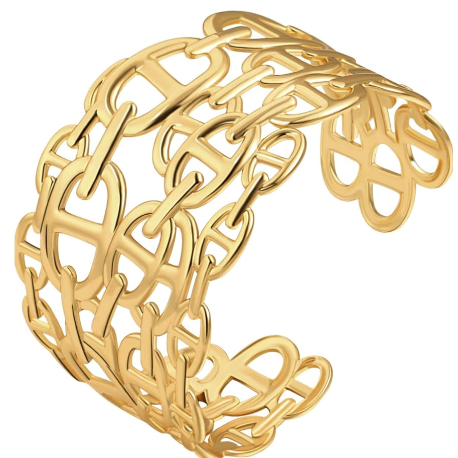 Jessica Bara Eli Chain Cuff Bracelet