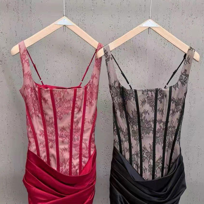 Jessica Bara Zirba Lace Corset Mini Dress