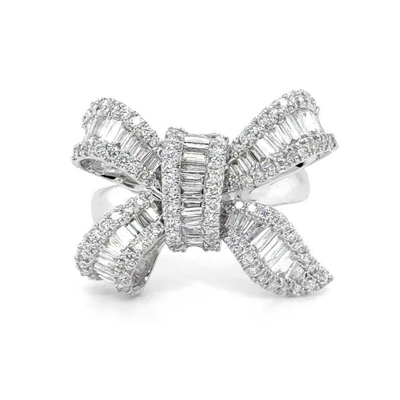 Jessica Bara Betsie Rhinestone Bow Ring