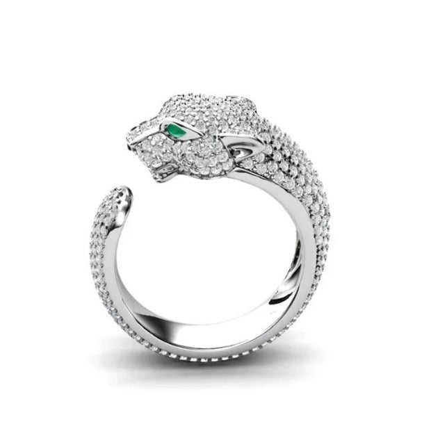 Jessica Bara Karter Rhinestone Panther Ring