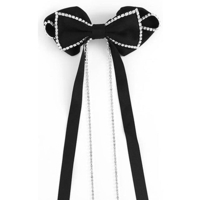 Jessica Bara Bonnie Bow Rhinestone Hair Clip