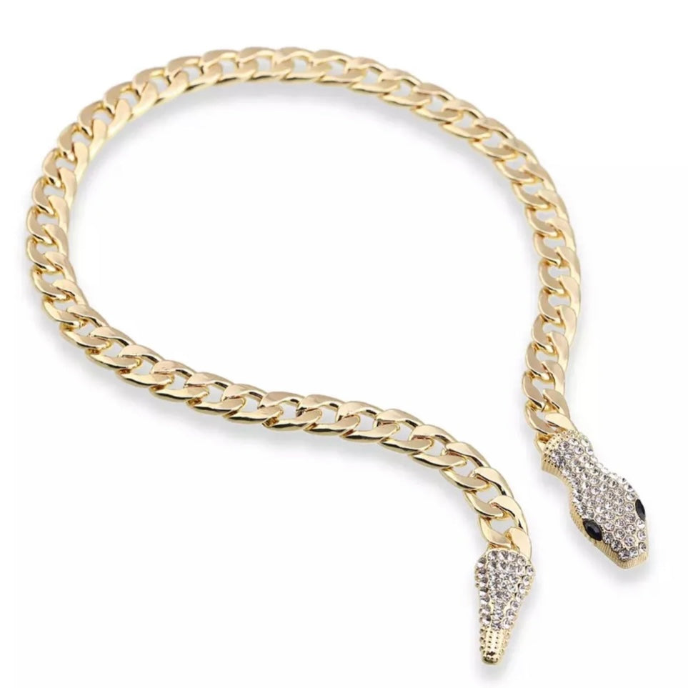 Jessica Bara Sophia Snake Chain Necklace
