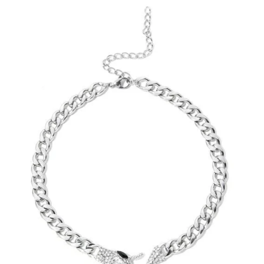 Jessica Bara Lillian Snake Chain Choker Necklace