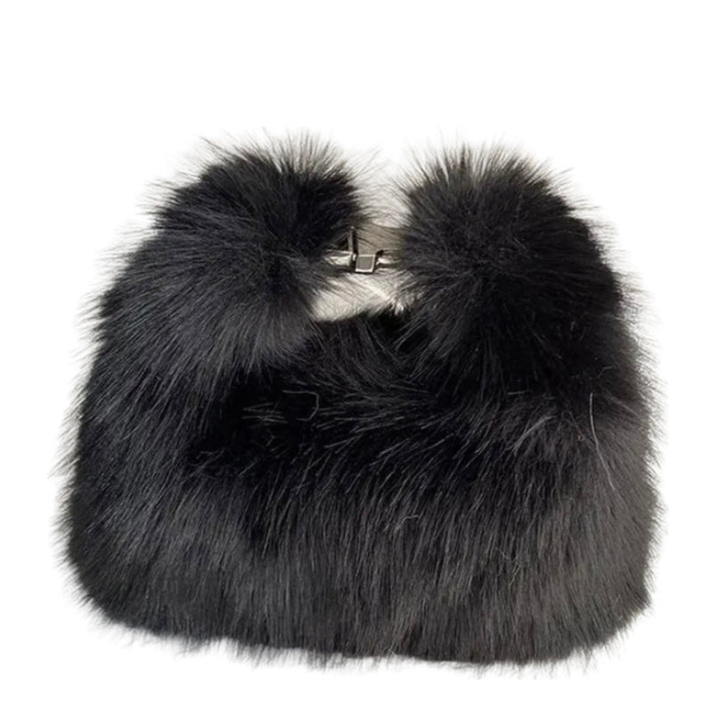 Jessica Bara Amiana Faux Fur Shoulder Purse