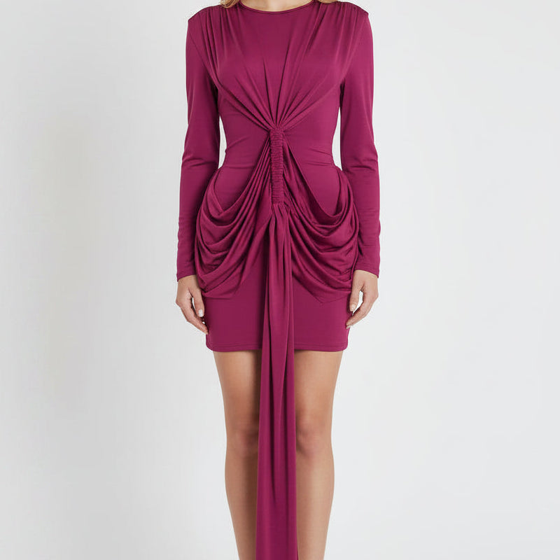 Jessica Bara Antoraj Long Sleeve Mini Dress