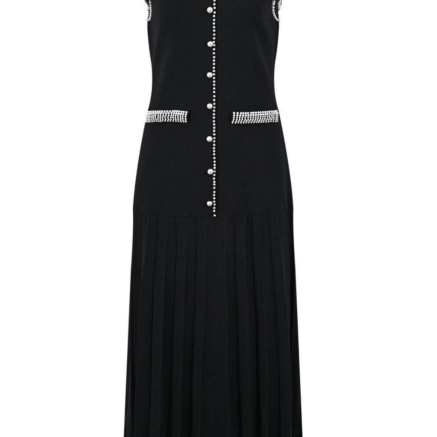 Jessica Bara Arity Pleated Maxi Dress