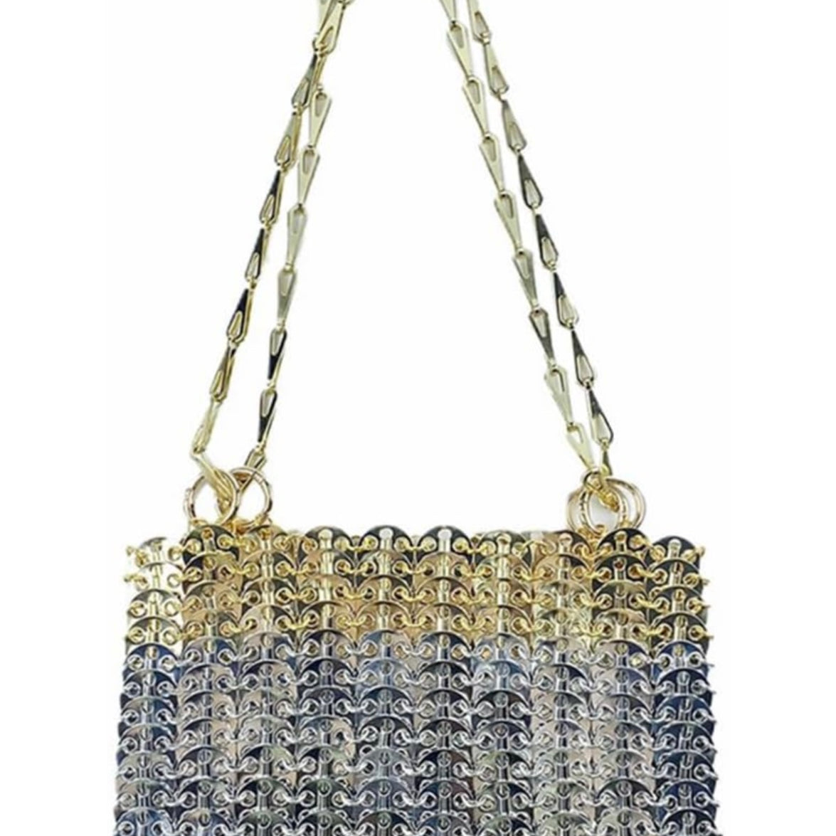 Jessica Bara Bella Metal Chain Handbag