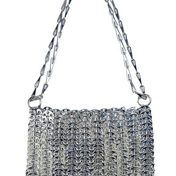 Jessica Bara Bella Metal Chain Handbag