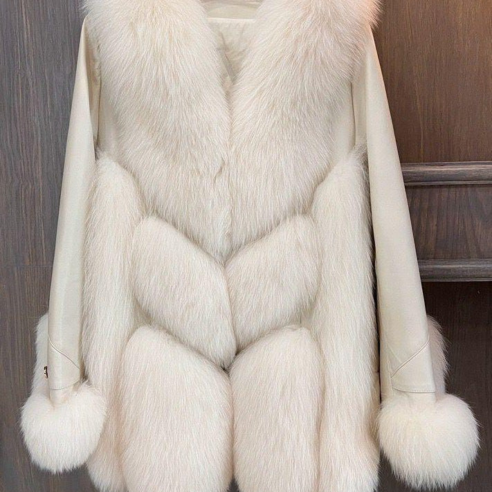Jessica Bara Caronie Fur Coat