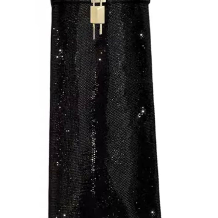 Jessica Bara Ciara Glitter Cuffed Knee High Boot