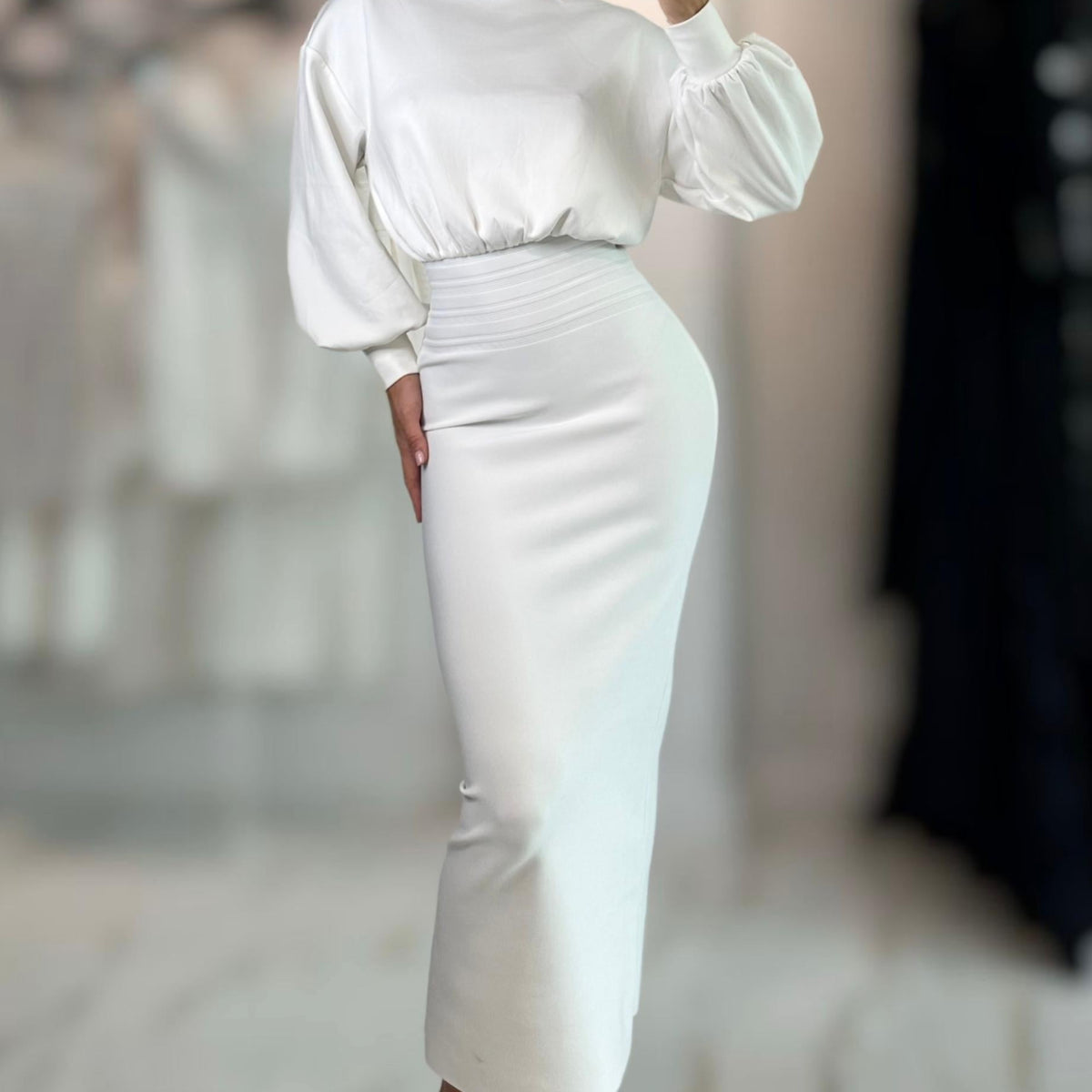 Jessica Bara Corrie Maxi Dress with Sweater Two Piece Set