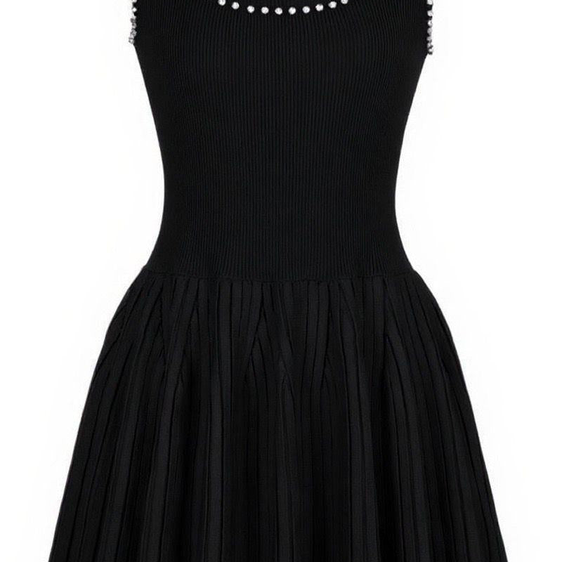 Jessica Bara Evra Pleated Mini Dress