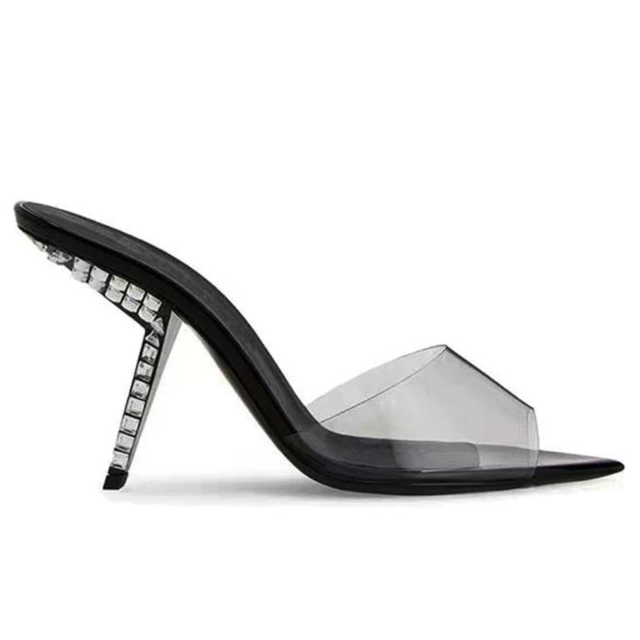 Jessica Bara Ilana Crystal Pointed Sandal Heel