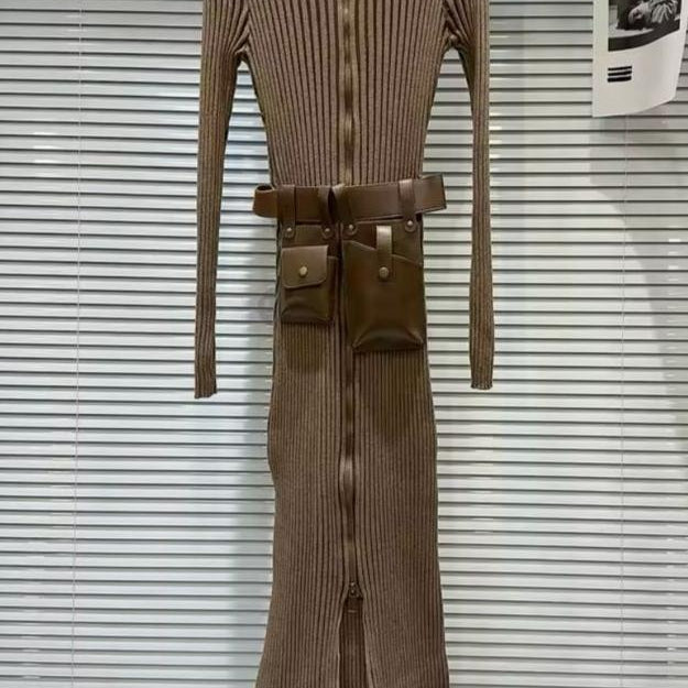 Jessica Bara Kaisha Zipped Up Maxi Dress