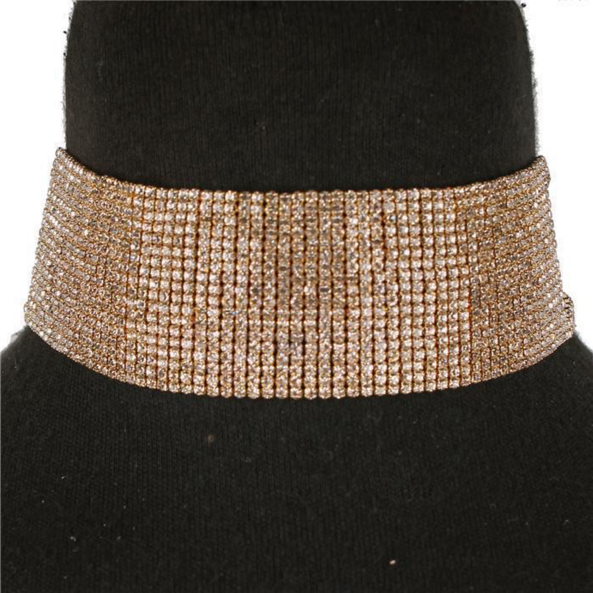 Jessica Bara Kyra Rhinestone Choker Necklace