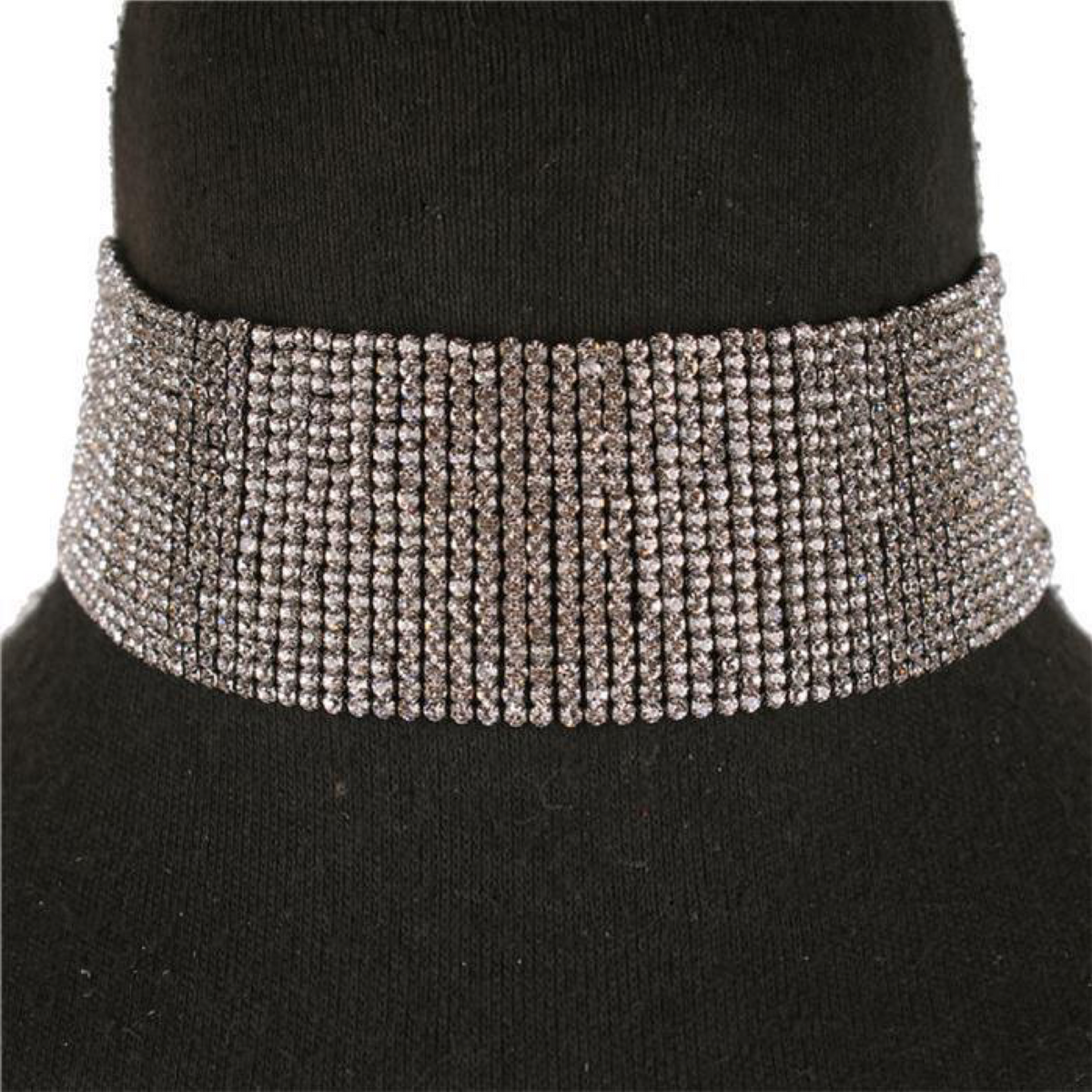 Jessica Bara Kyra Rhinestone Choker Necklace