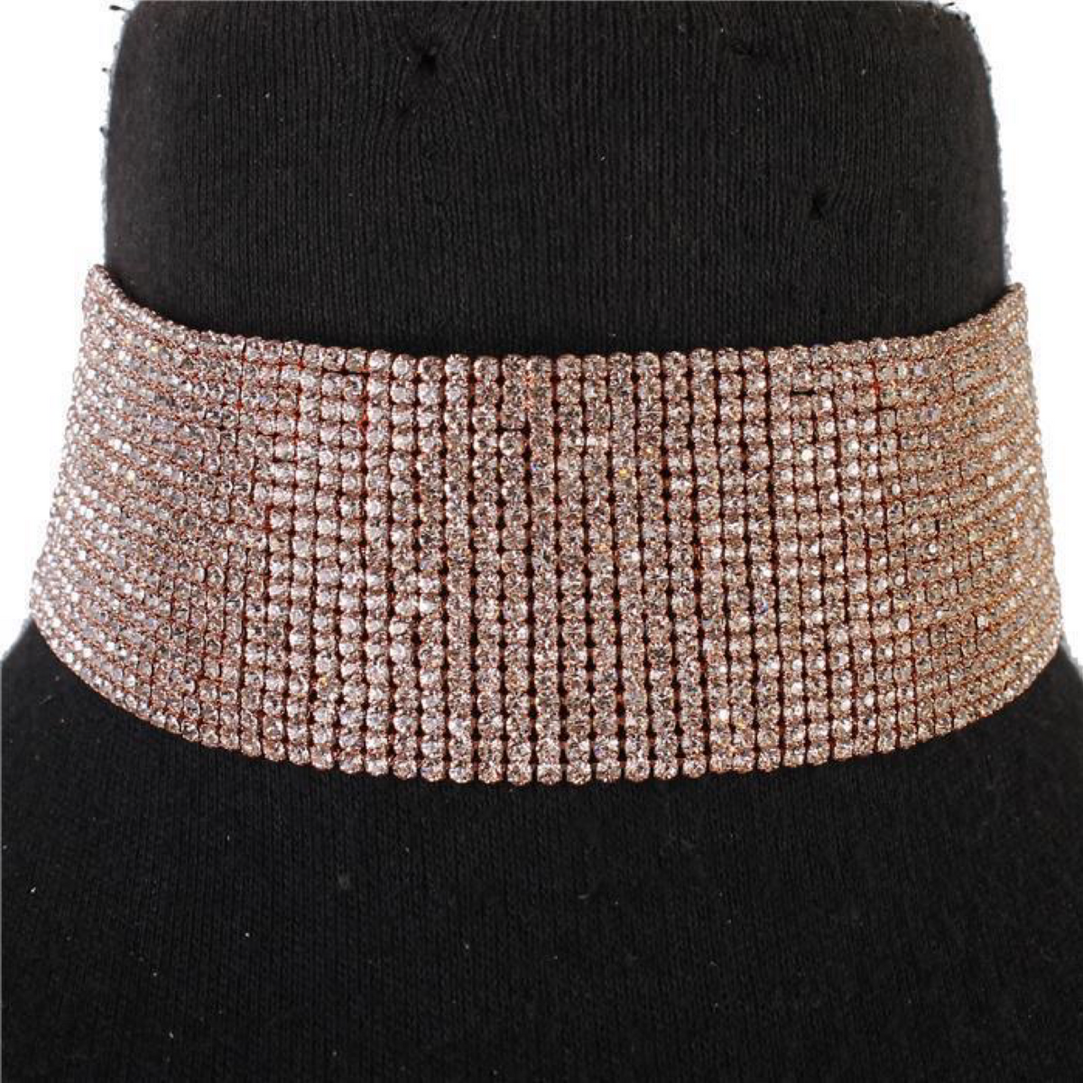 Jessica Bara Kyra Rhinestone Choker Necklace
