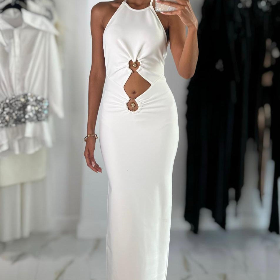 Jessica Bara Makie Cut Out Maxi Dress