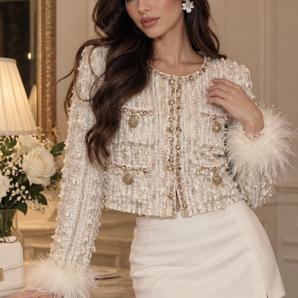 Jessica Bara Nezna Tweed Jacket