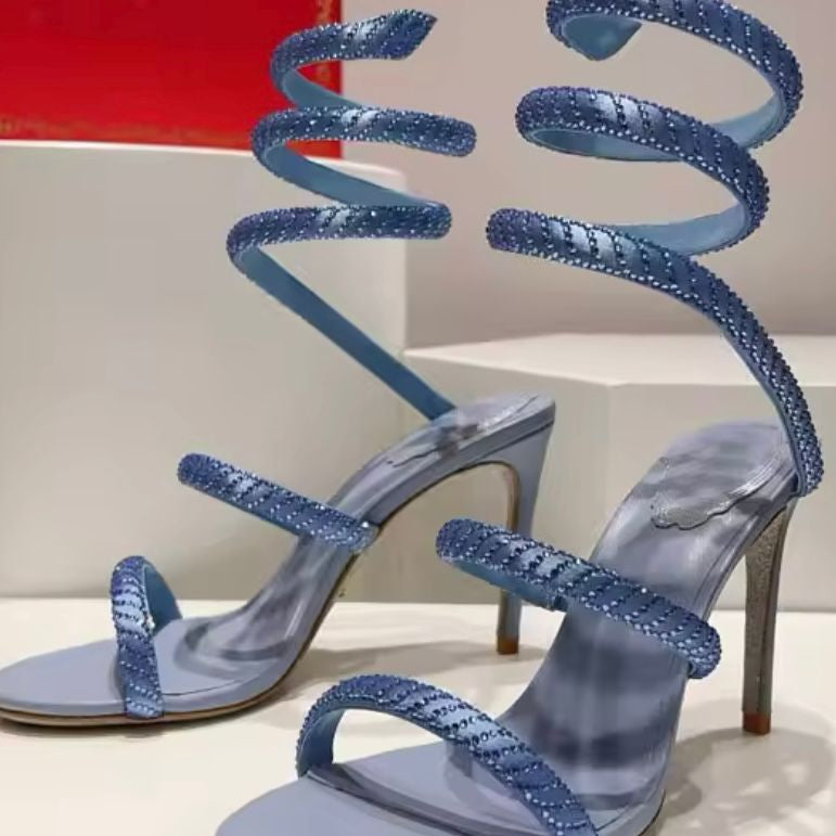 Jessica Bara Omari Wrap Around Sandal Heel
