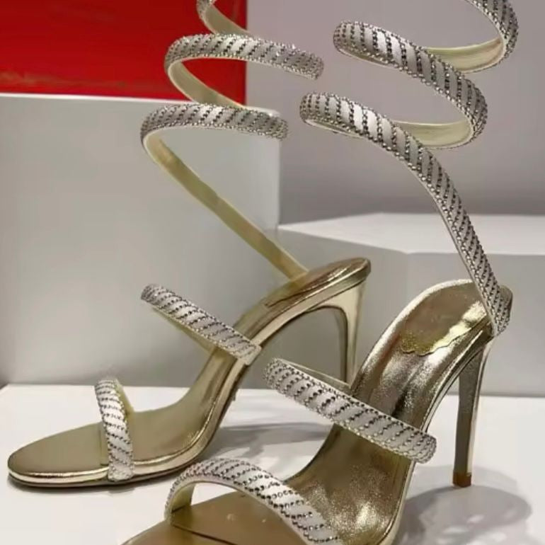 Jessica Bara Omari Wrap Around Sandal Heel