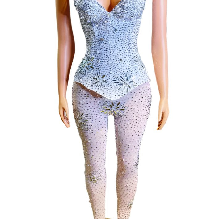 Jessica Bara Periah Crystal Jumpsuit