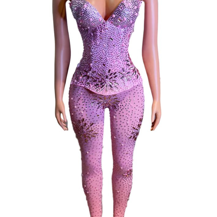 Jessica Bara Periah Crystal Jumpsuit