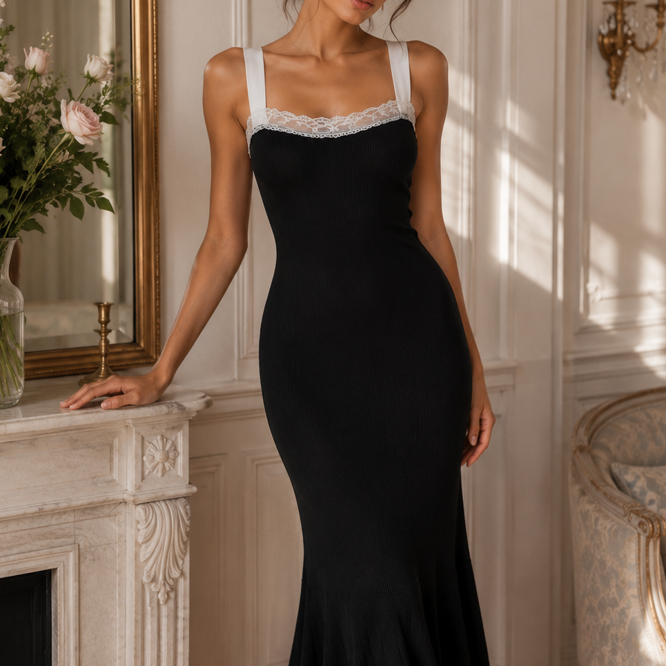Jessica Bara Rellina Knit Maxi Dress