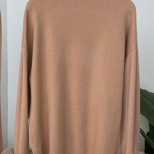 Jessica Bara Shesen Turtle Neck Knitted Fur Top and Pants Two Piece Set