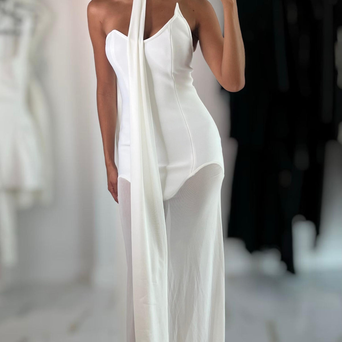 Jessica Bara Verone Choker Gown