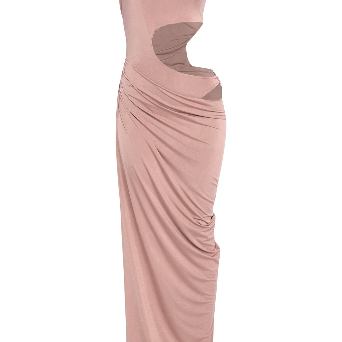 Jessica Bara Nia Asymmetric Cut-Out Maxi Dress