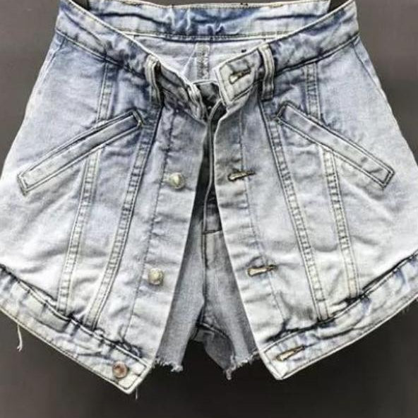 Jessica Bara April High Waisted Denim Shorts As Seen On Carolina Delgado