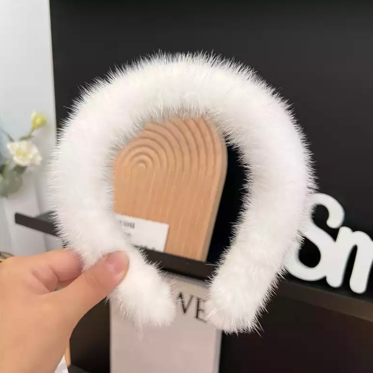 Jessica Bara Fabiola Fur Headband