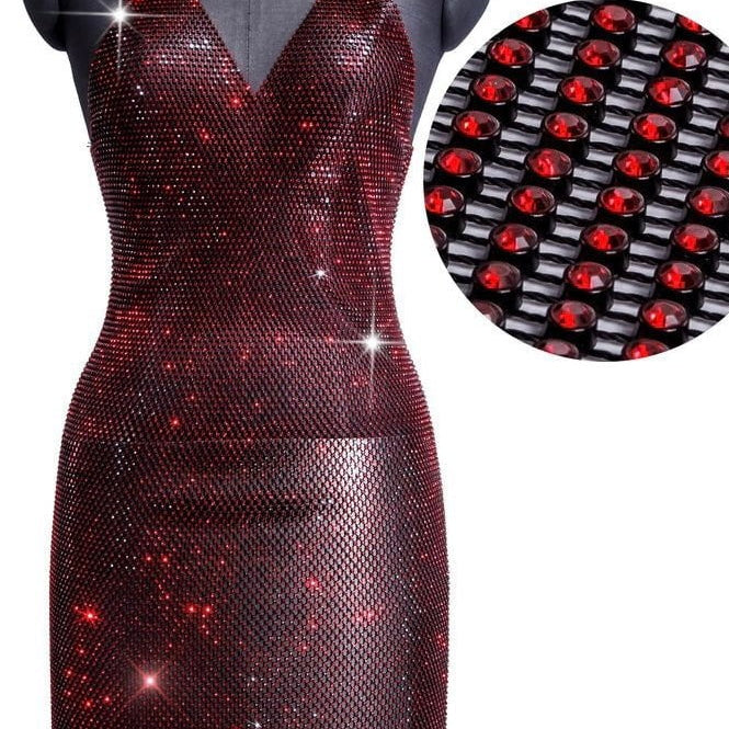 Jessica Bara Shelia Sparkling Mesh Mini Dress