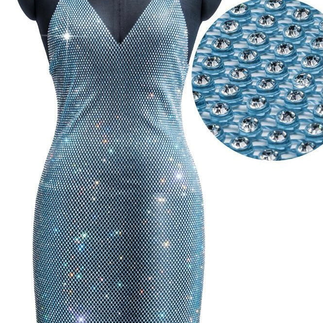 Jessica Bara Shelia Sparkling Mesh Mini Dress
