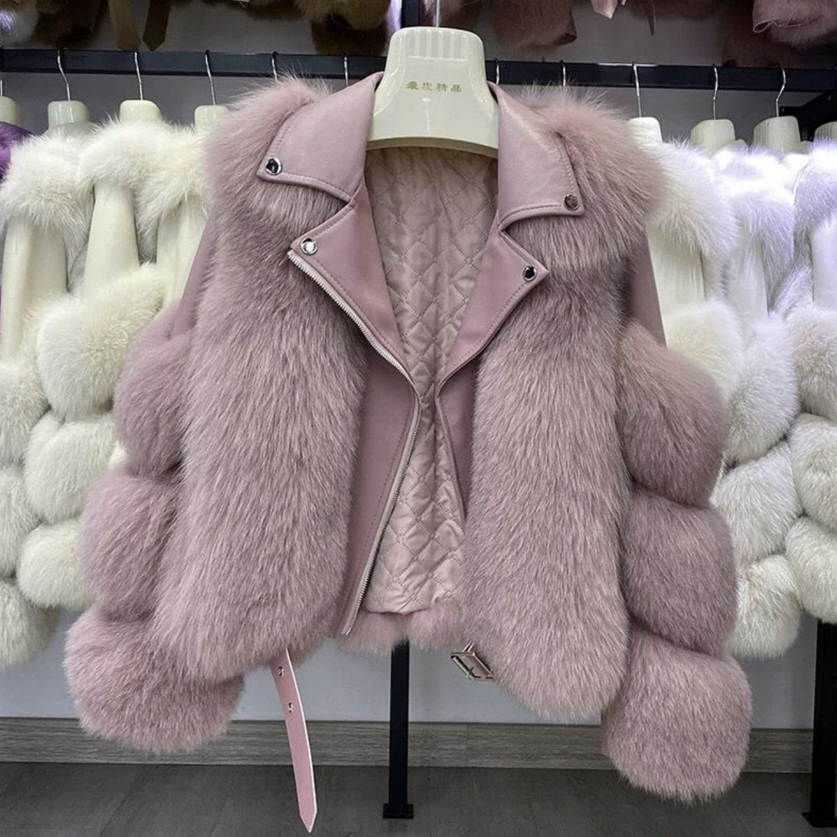 Jessica Bara Rocco Long Sleeve Belted Coat