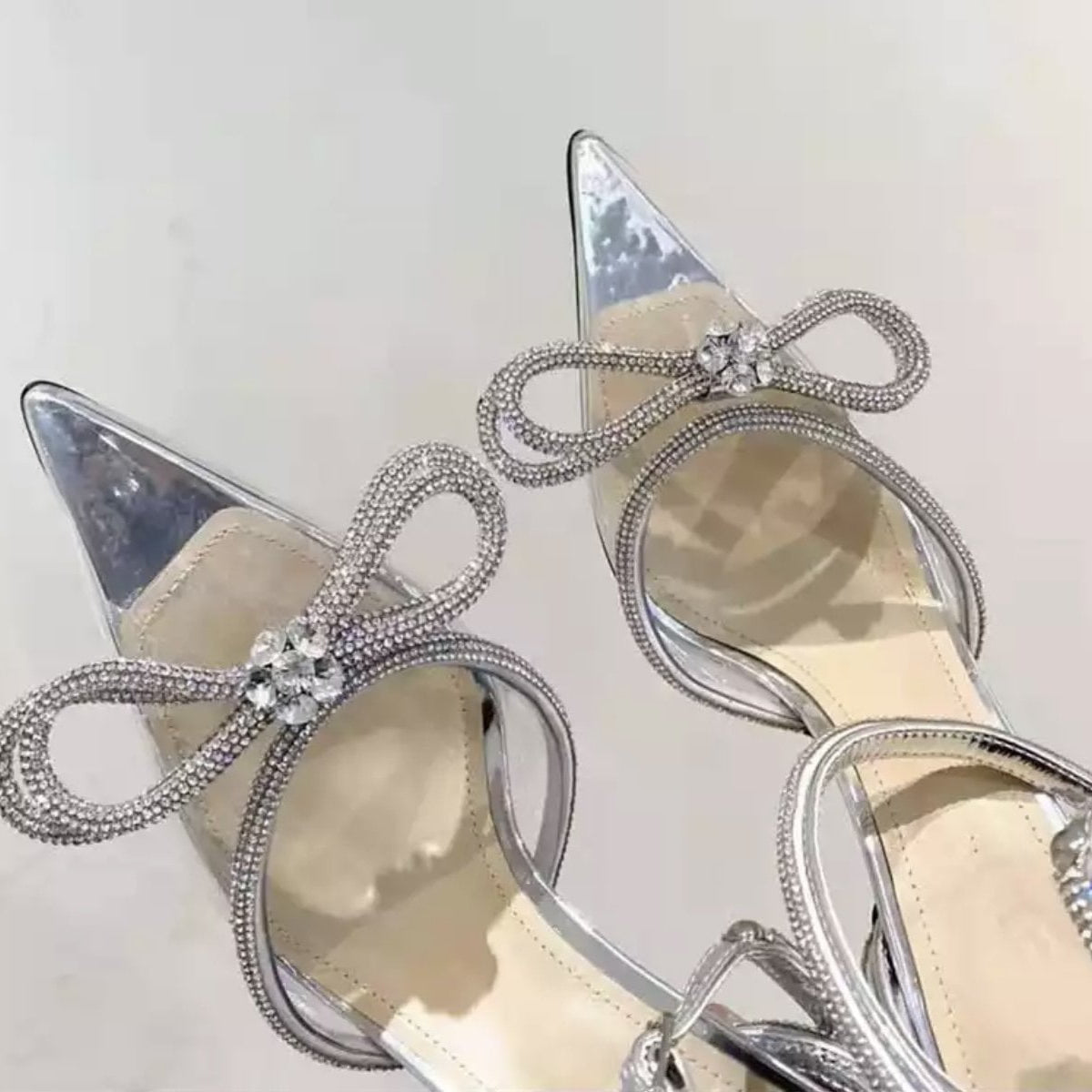 Jessica Bara Sherlly Crystal Bowknot Heel