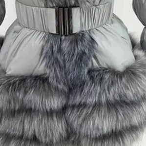 Jessica Bara Yolanda Fur Belted Coat