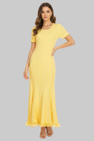 Jessica Bara Leika Knit Maxi Dress