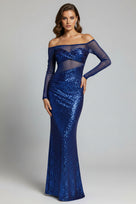 Jessica Bara Tonera Off The Shoulder Cut Out Maxi Dress