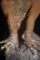 Jessica Bara Lira Crystal Gloves