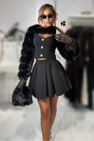 Jessica Bara Rinali Faux Fur Shug Coat