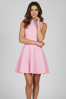 Jessica Bara Reza Crystal Collar Mini Dress