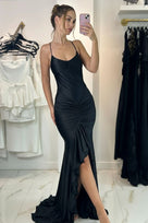 Jessica Bara Azulan Ruched Backless Gown