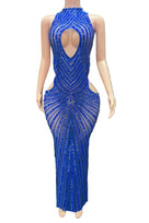 Jessica Bara Tarasie Crystal Cut Out Gown