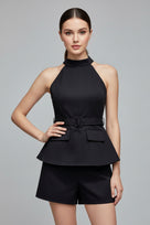 Jessica Bara Zumish Belted Top and Shorts Set